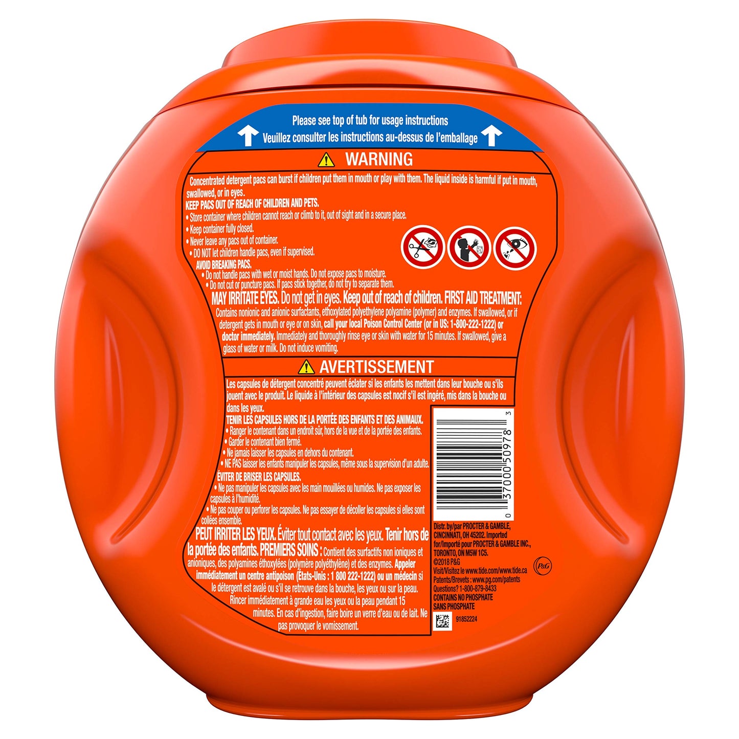 Tide PODS Liquid Laundry Detergent Soap Pacs, HE Compatible, Powerful 3-in-1 Clean in one Step, Built in Stain Removers, Spring Meadow Scent, 76 Count