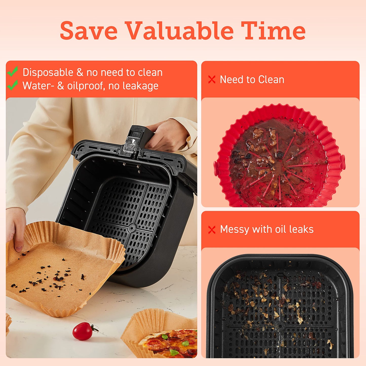COSORI Air Fryer 9-in-1, Compact & Large 6-Qt, Fast Turbo Modes, 90–450°F Precise Heat for Even Results, Up to 95% Less Oil*, Roast, Bake, Dry, Reheat, Frozen, Broil, Proof, 120V, TurboBlaze, Grey