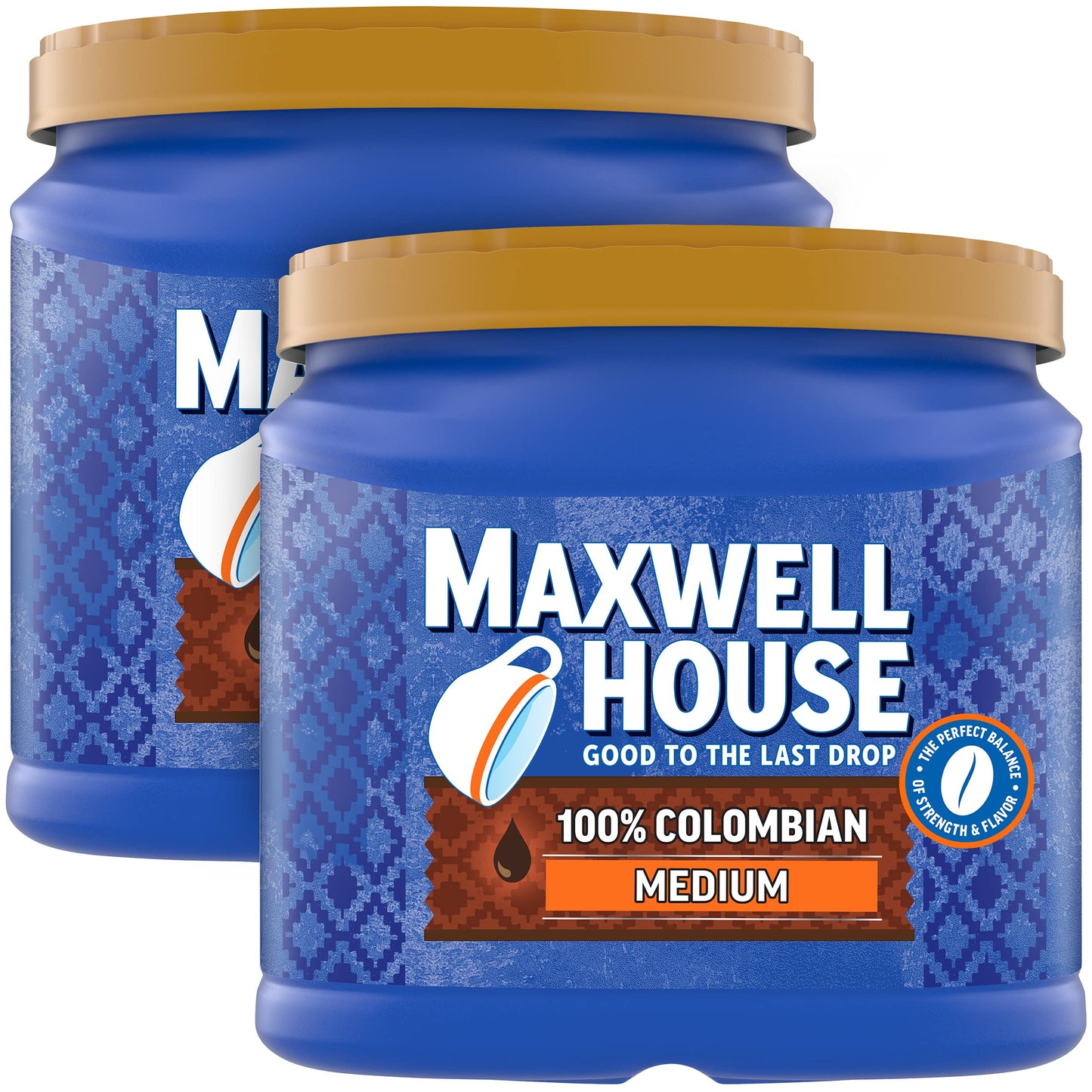 Maxwell House Breakfast Blend Mild Roast Ground Coffee, 38.8 oz Canister