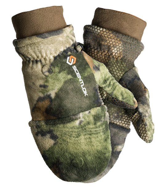 ScentLok Fleece Winter Camo Pop Top Camo Hunting Gloves