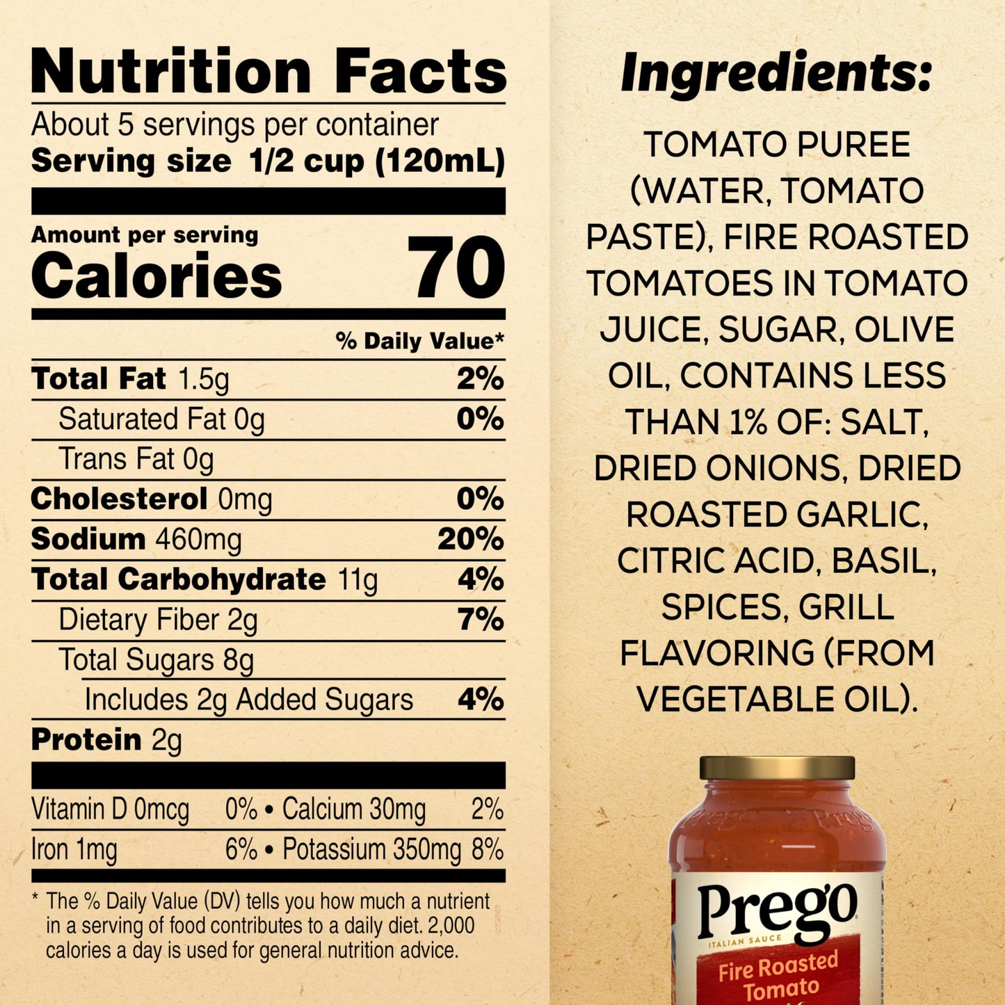 Prego Traditional No Sugar Added Pasta Sauce, 23.5 Oz Jar (Case of 6)
