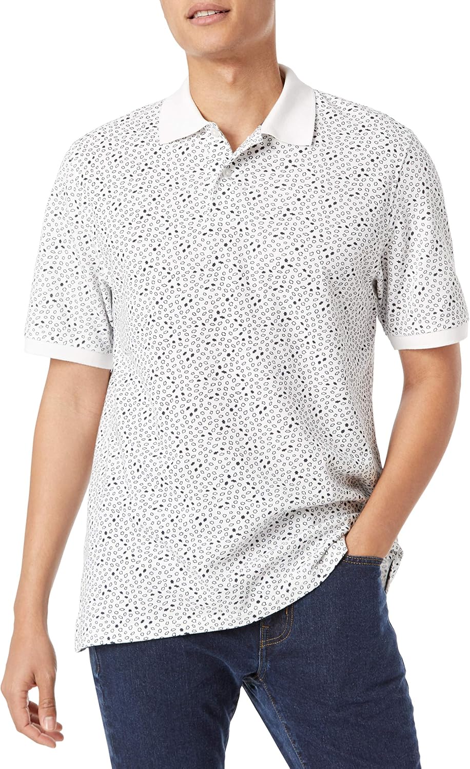Amazon Essentials Men's Regular-Fit Short Sleeve Cotton Pique Polo Shirt (Available in Big & Tall)
