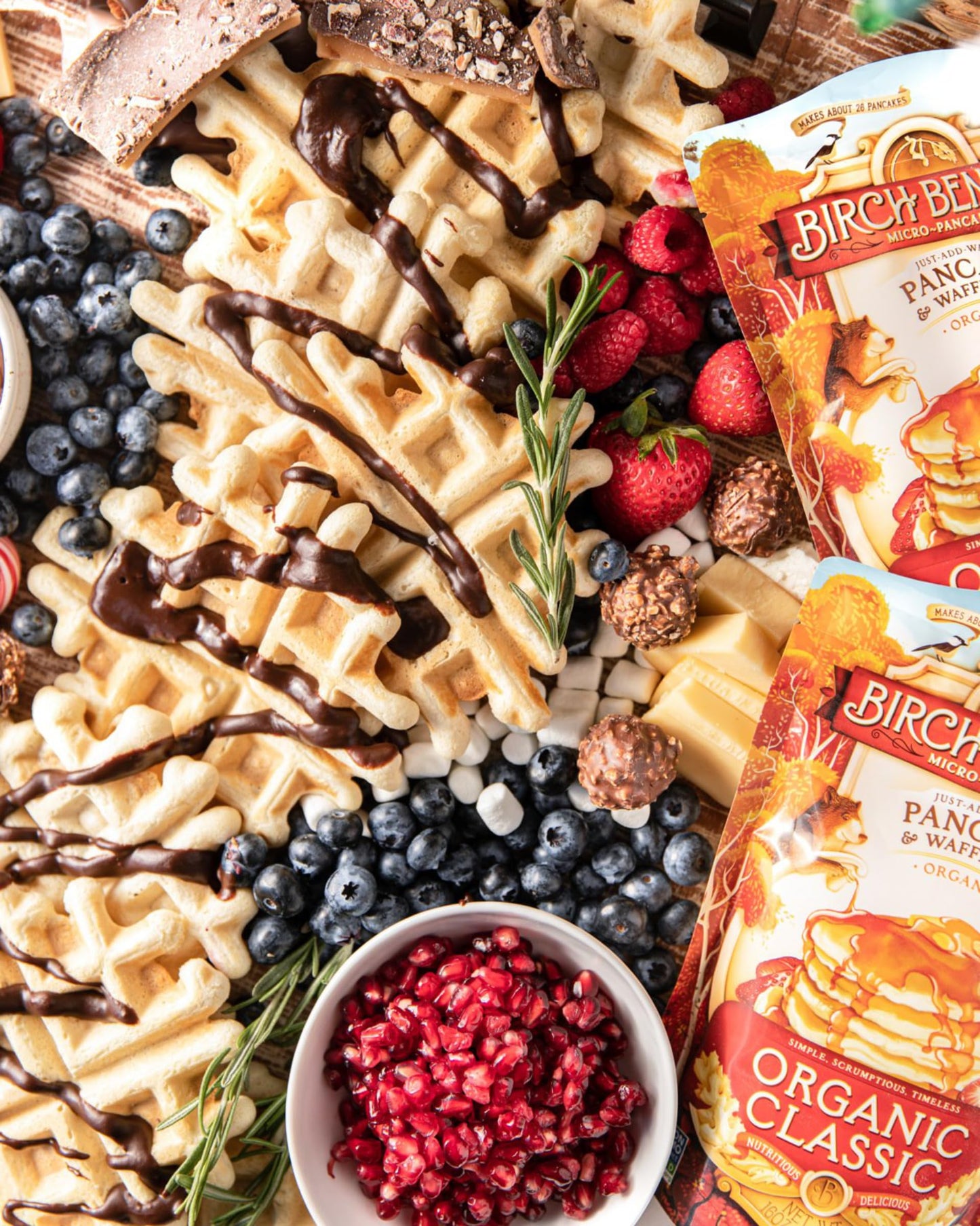 Organic Pancake and Waffle Mix, Classic Recipe by Birch Benders, Whole Grain, Non-GMO, Just Add Water, 16oz (Packaging may vary)