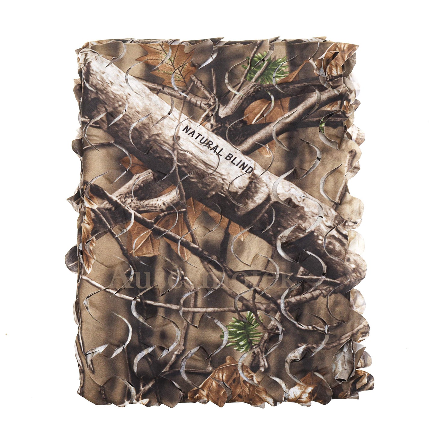 AUSCAMOTEK Camo Netting Camouflage Net for Deer Blind Material Soft Quiet -Brown 5x6.5Ft