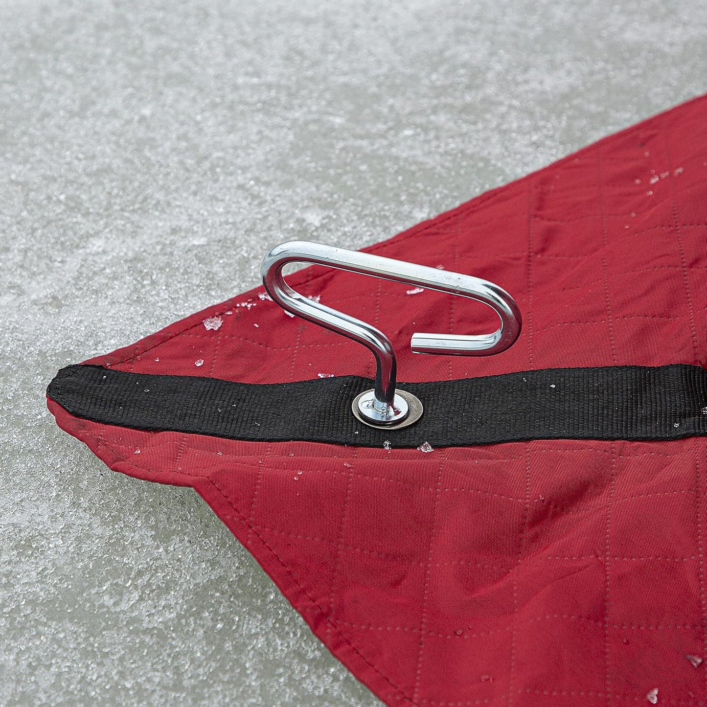 Eskimo 36150 QuickFish™ 6I Insulated Pop-Up Hub-Style Ice Fishing Shelter, 68 Square Feet of Fishable Area, 6 Person Shelter, Red/Black