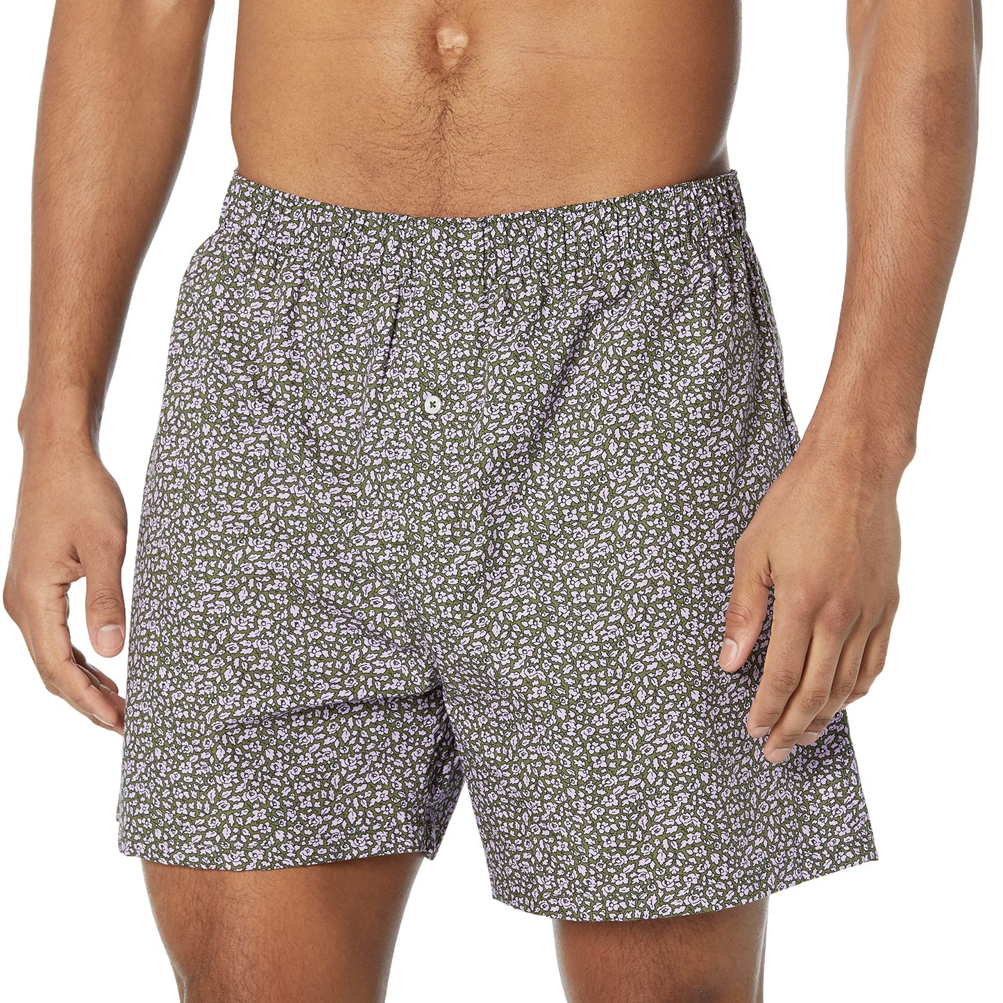 Amazon Essentials Men's Woven Cotton Boxer Short Underwear (Available in Big & Tall)