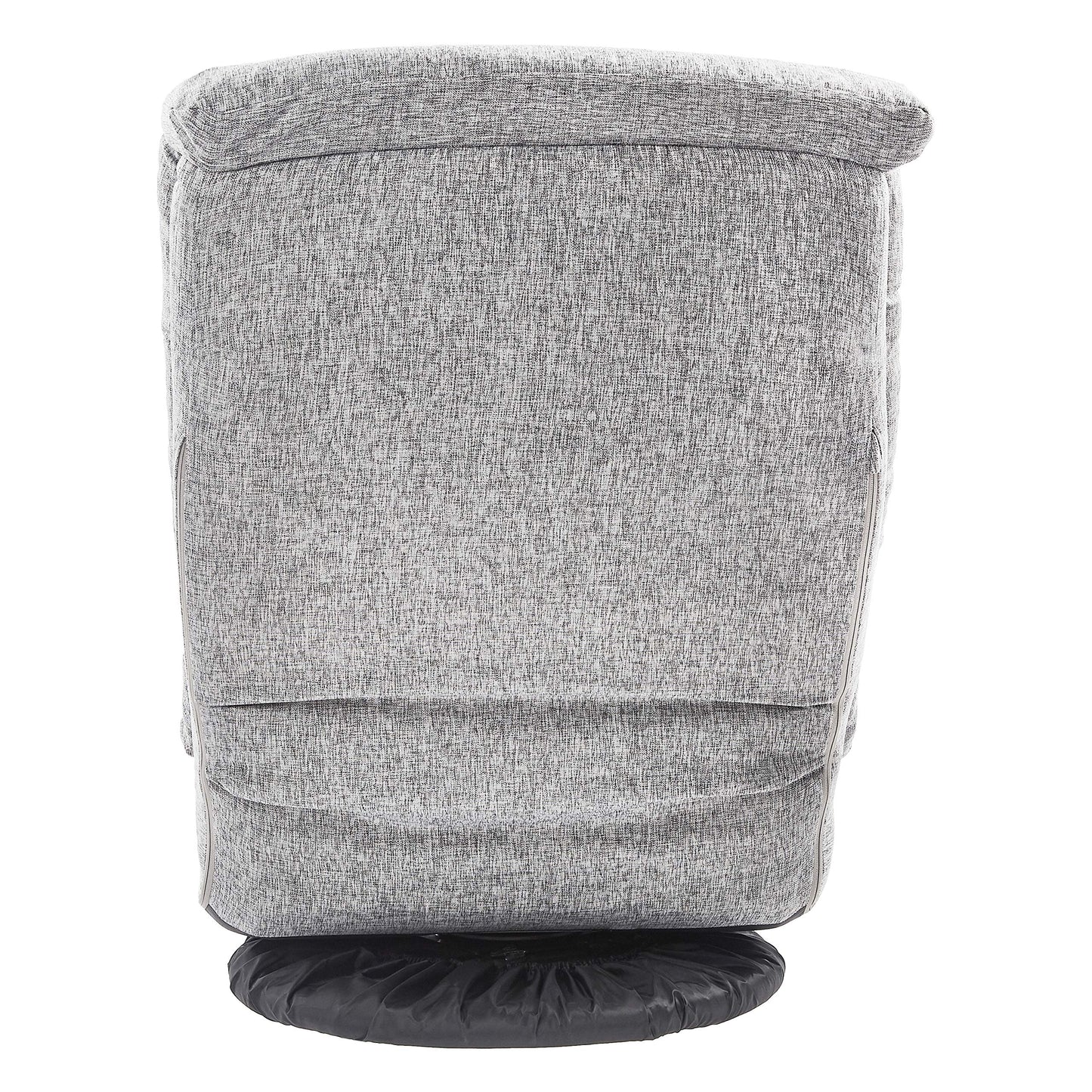 Amazon Basics Swivel Foam Lounge Chair with Headrest, Floor-Compatible, Adjustable, Gaming, 26.3D x 23.5W x 13.7H in, Grey