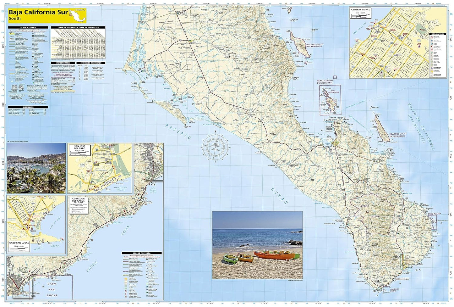 Baja South: Baja California Sur Map [Mexico] (National Geographic Adventure Map, 3104)