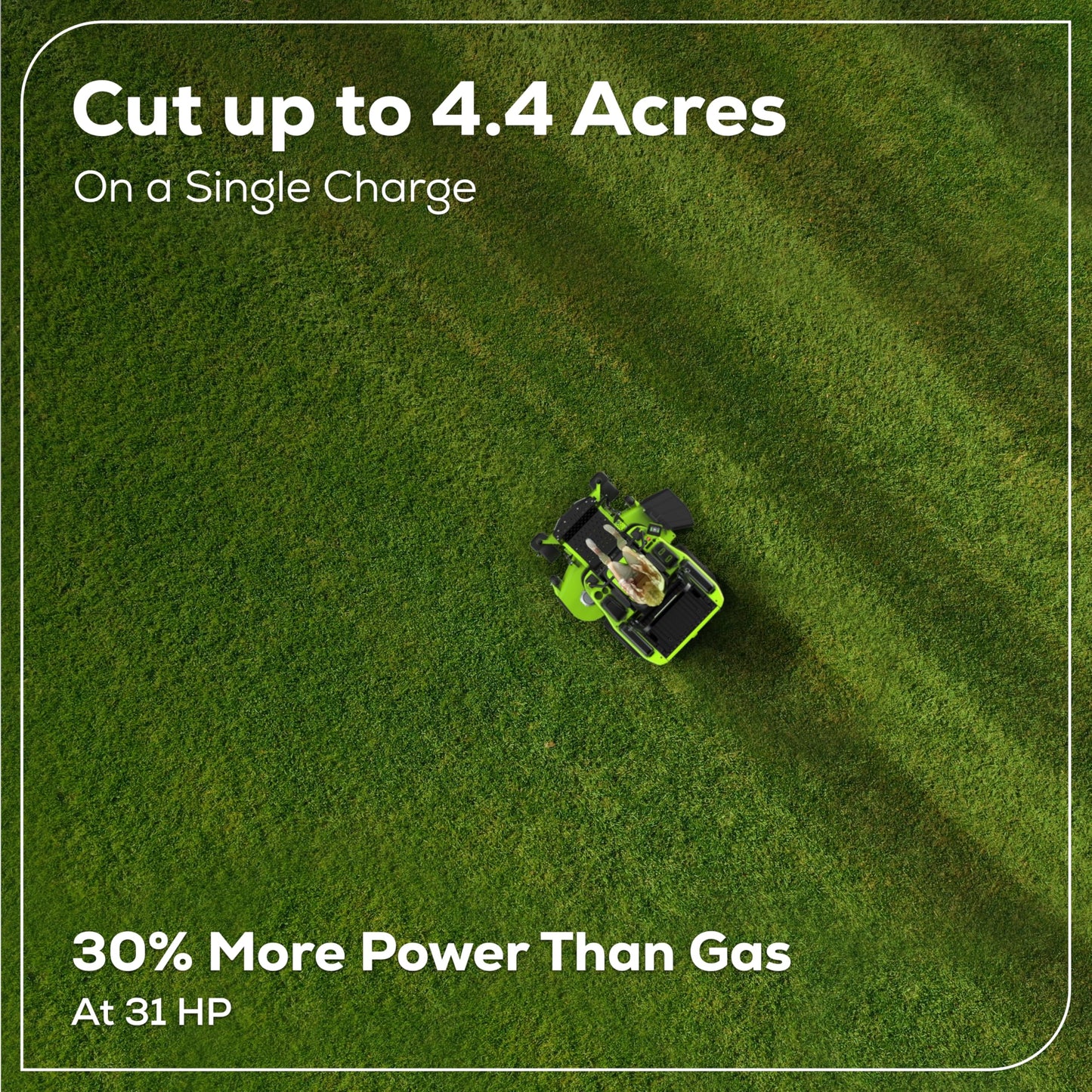 Greenworks 60V 21” Cordless (Push) Lawn Mower (LED Lights + Aluminum Handles), 5.0Ah Battery and Rapid Charger