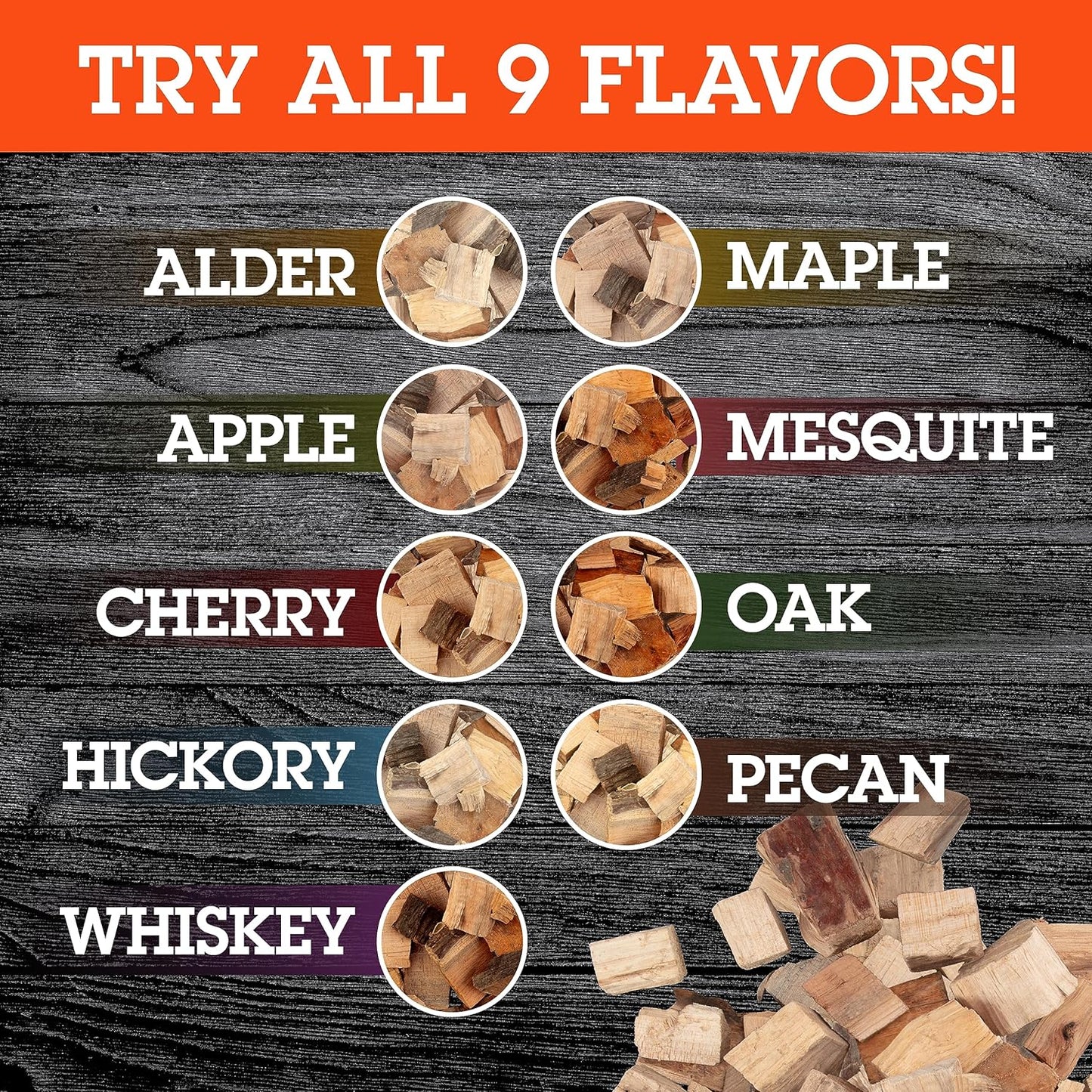 Camerons All Natural Apple Wood Chunks for Smoking Meat -840 Cu. in. Box, Approx 10 Pounds- Kiln Dried Large Cut BBQ Wood Chips for Smoker - Barbecue Chunks Smoker Accessories