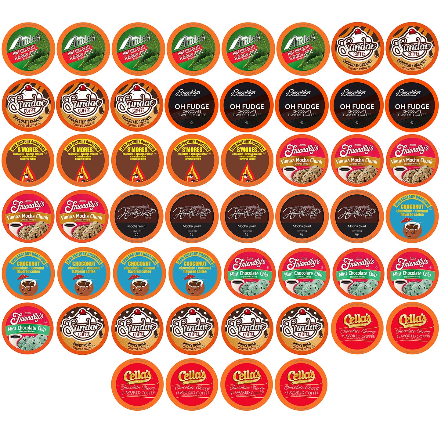 Two Rivers Coffee Hot Chocolate Pods Single Serve Cocoa Variety Sampler Pack Compatible with 2.0 Keurig K-Cup Brewers, 40 Count