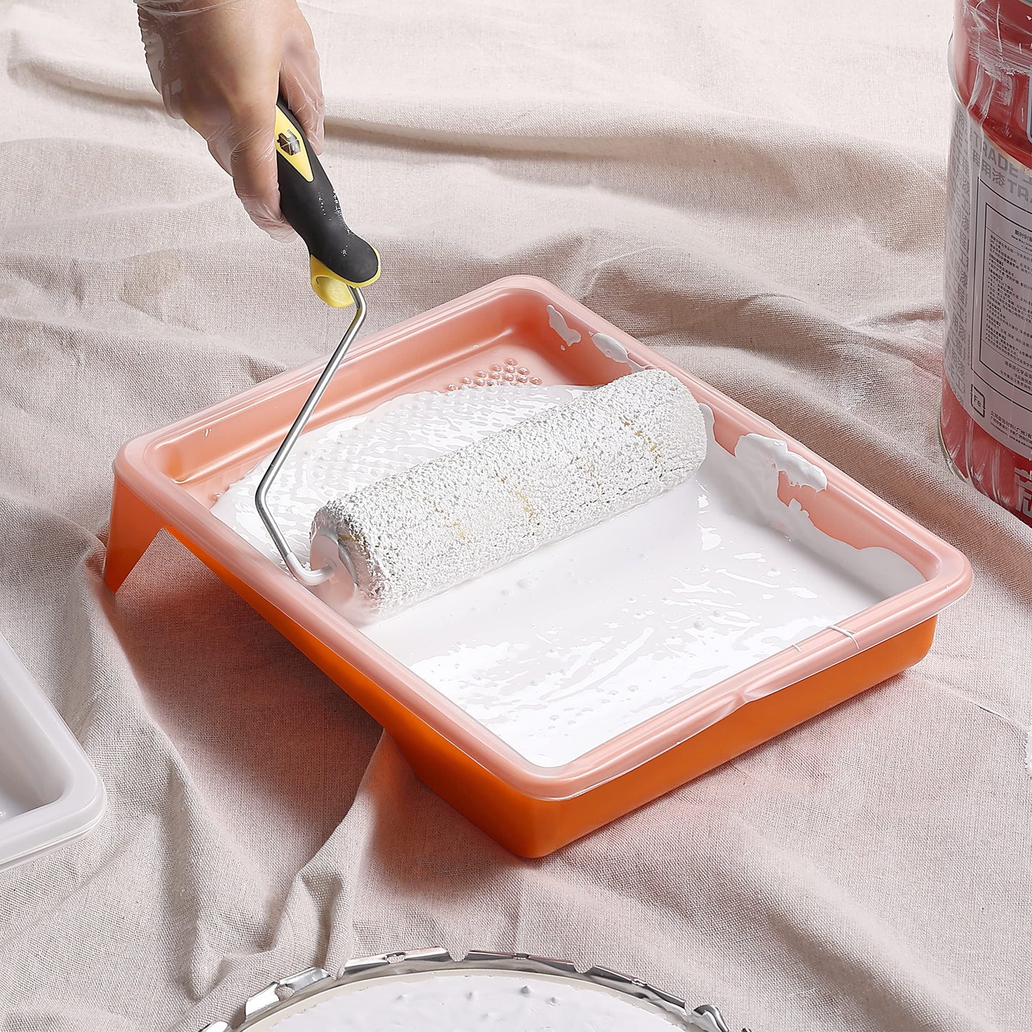 Bates- Paint Tray Liner, 9 Inch, 10 Pack, Paint Roller Tray, Disposable Plastic Paint Trays, Paint Pans Trays, Paint Supplies for House Painting, Roller Tray