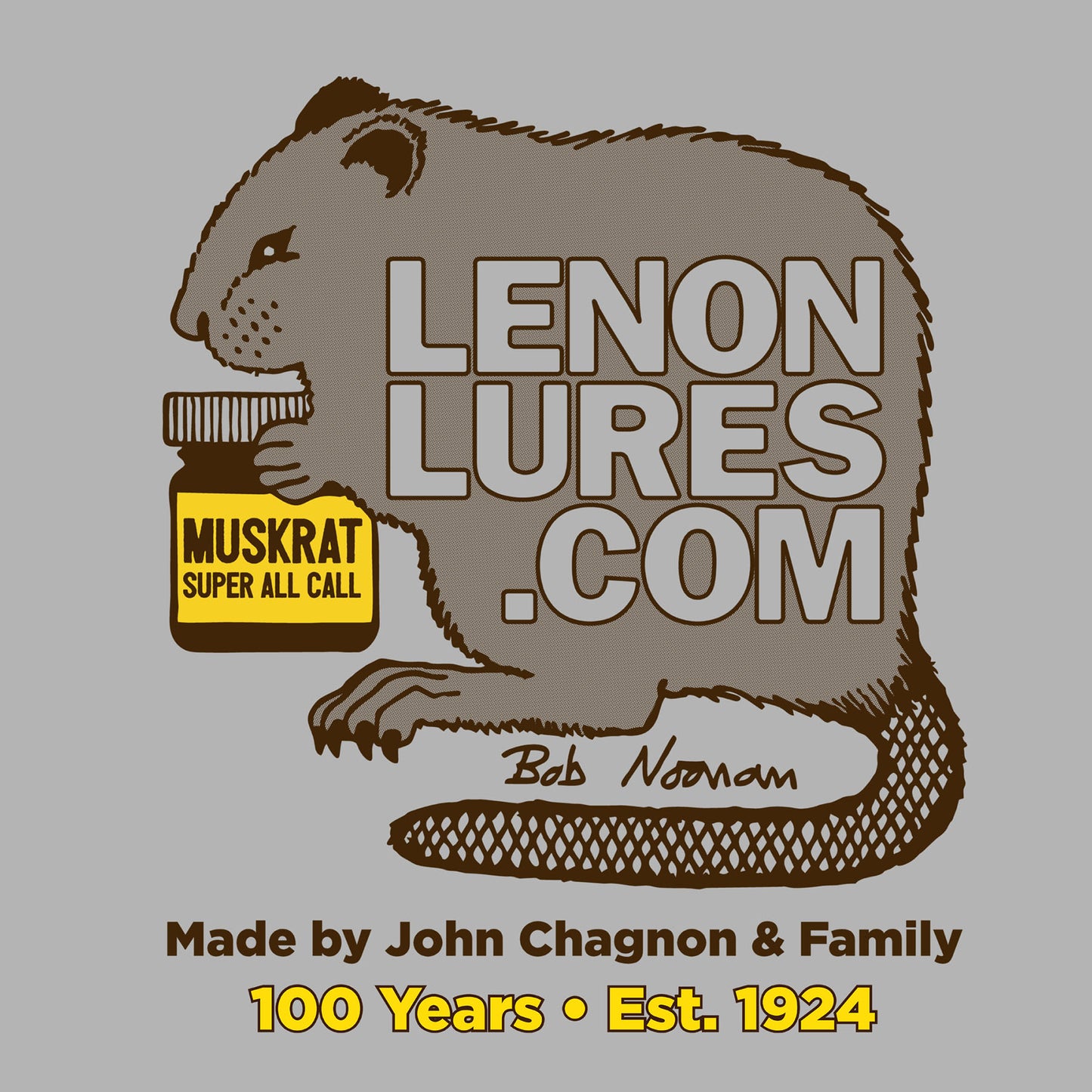 Short Sleeve T Shirt Front Pocket Lenon Lures Established 1924 100 Years