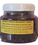 Lenon's Fresh Preserved Muskrat Meat Bait Especially for Weasel, Mink & Otter