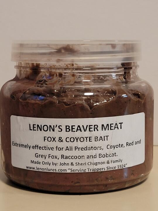Lenon's Beaver Meat Fox & Coyote Bait Available 8 oz to Gallon Size