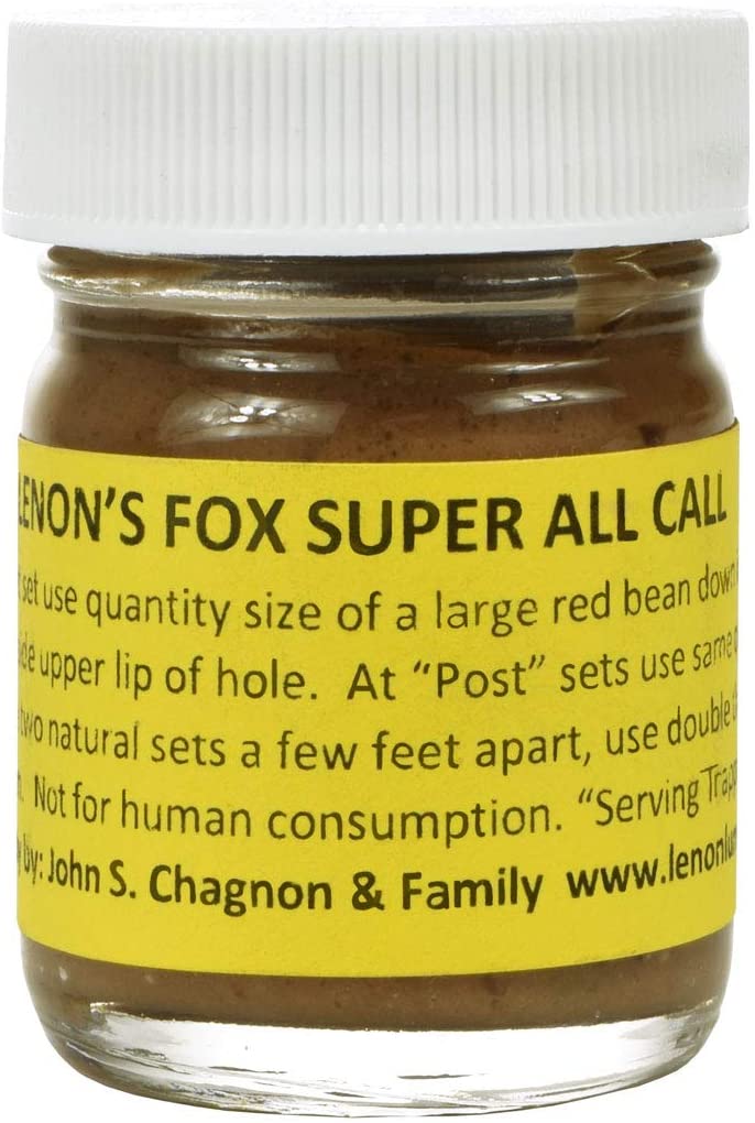 Lenon's Fox Super All Call - Lure / Scent Both Red Fox and Gray Fox will  always investigate