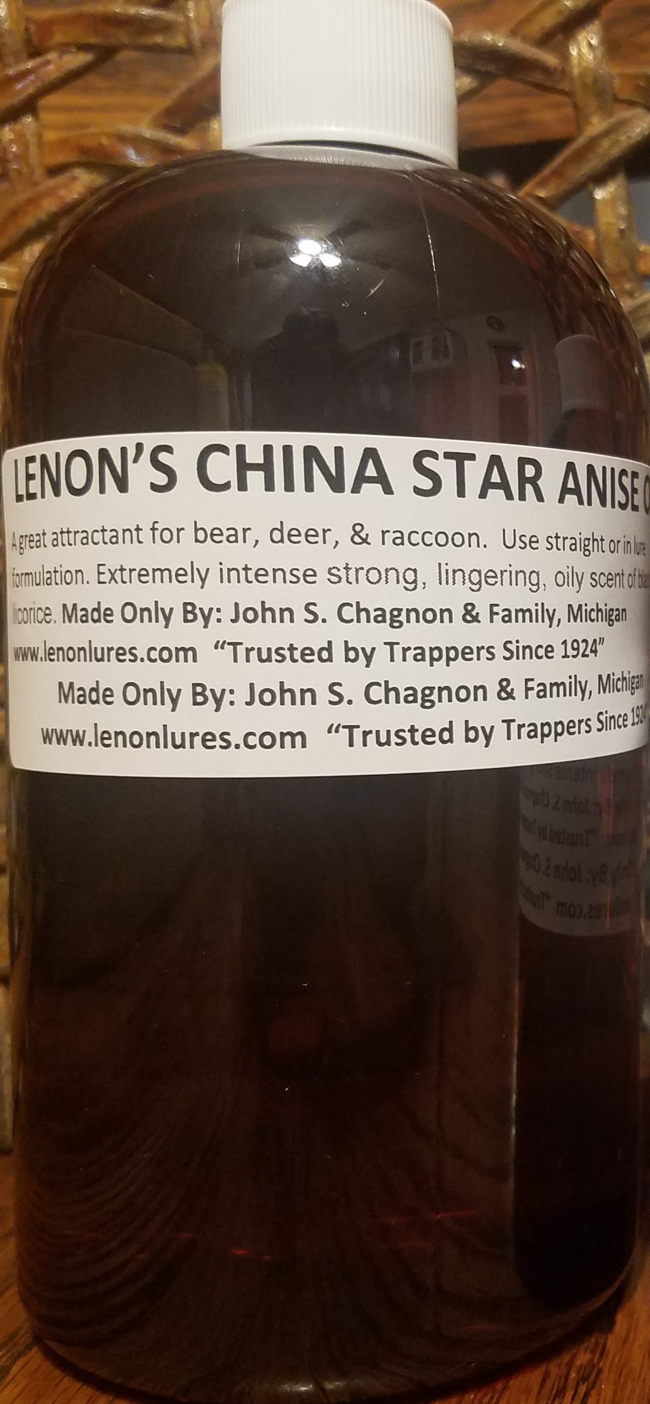 Lenon's Anise Oil "Genuine China Star" Trusted by Fisherman, Hunters & Trappers Since 1924