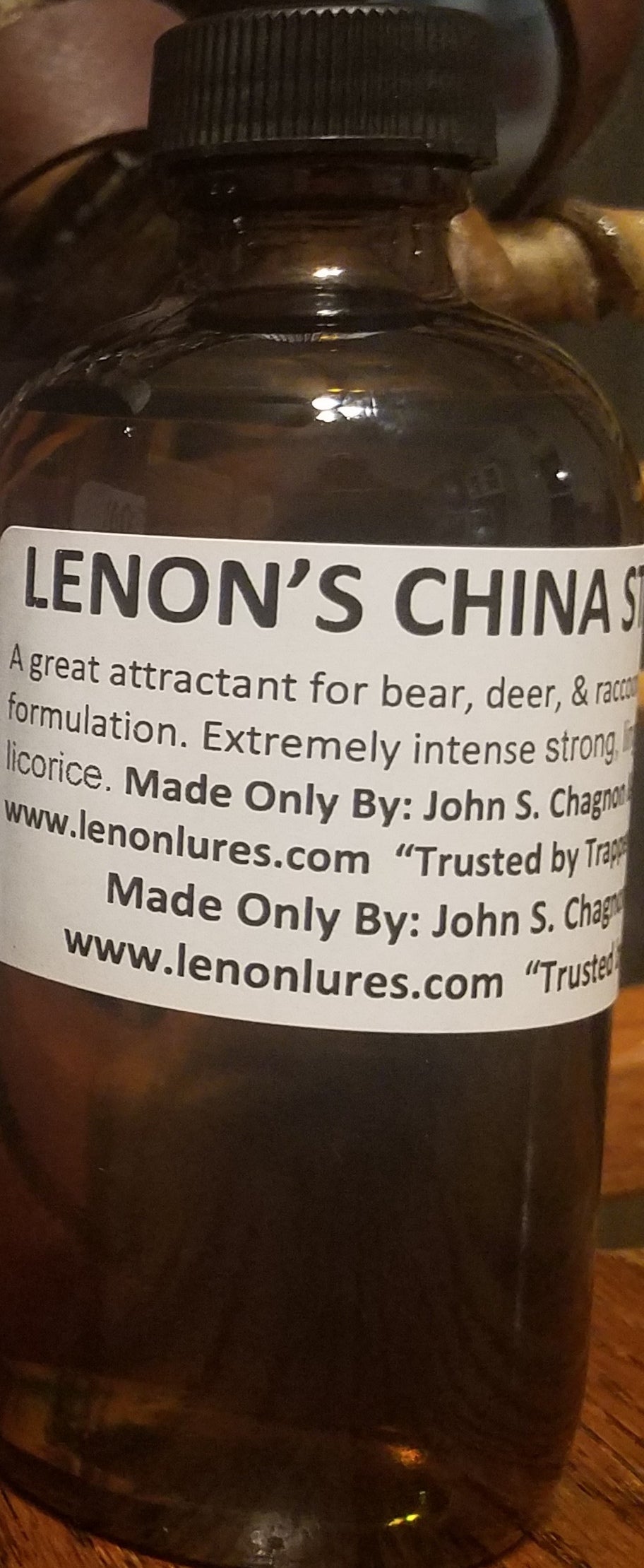 Lenon's Anise Oil "Genuine China Star" Trusted by Fisherman, Hunters & Trappers Since 1924