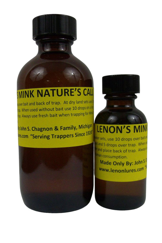 Lenon's Mink Nature's Call - Lure / Scent Choice Mink Glands and Female Mink Secretions