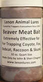 Lenon's Beaver Meat Fox & Coyote Bait Available 8 oz to Gallon Size